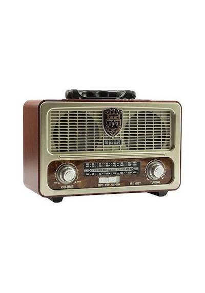 Meier M-111BT Şarjlı Usb - Sd - Mp3 - Bluetooth Nostaljik Radyo