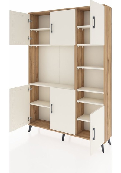 Arges Dolap 10 Raflı 6 Kapaklı 132x30x195 Çam-aytaşı/aytaşı Çam Arges Dolap 10 Raflı 6 Kapaklı 132x30x195 Çam-aytaşı/aytaşı Çam