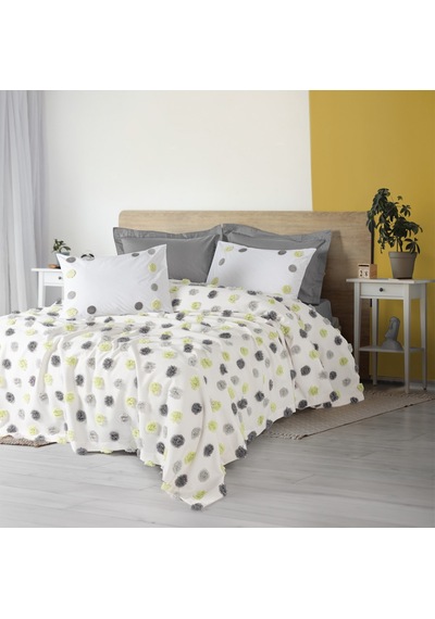Cotton Box Bonny Çift Kişilik Pike Takımı Leroy Gri