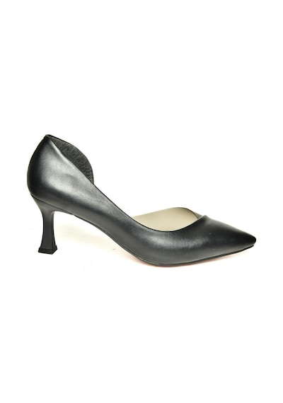 Fox Shoes U676035309 Siyah Kalın Topuklu Kadın Ayakkabı Siyah