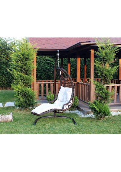 Eminhome Kahverengi Rattan Salıncak