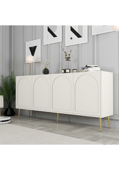 Variant Lyon 3 Lü Salon Takımı - Krem / Altın
