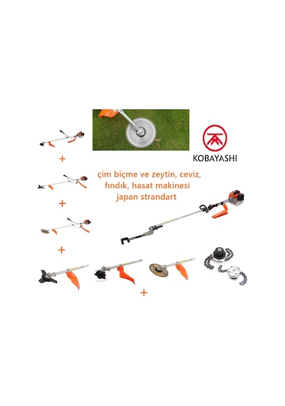 Kobayashı Japon Yan Tırpan Zeytin Silkme Ve Çok Amaçlı Hasat Makinesi 63cc