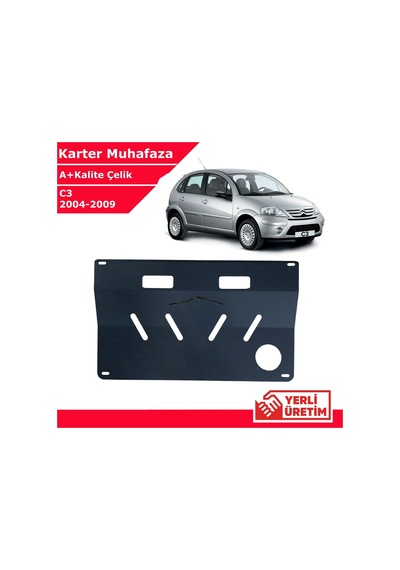 Citroen C3 2004-2009 Çelik Karter Muhafaza Çelik Koruma Sacı A+ Kalite Yerli Üretim