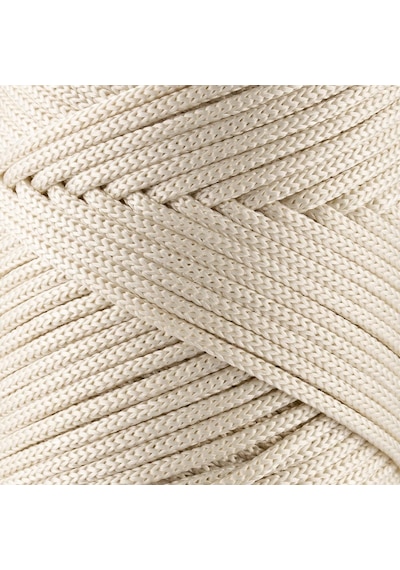 3 Mm - 250 Gr Polyester Makrome Ipi 120 M Polyester Makrome Ip Supla Ip Ve Çanta Ipliği Ekru Diğer