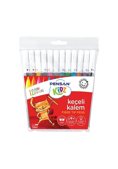 Pensan Keçeli Boya Kalemi 12 Renk