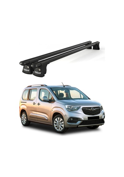 Trio-ı Opel Combo 2012 Ve Sonrası Uyumlu Siyah Kilitli Ara Atkı 135cm Port Bagaj Tavan Barı