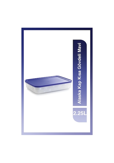 Tupperware Alaska Kap Kısa Gövdeli 2.25L Mavi