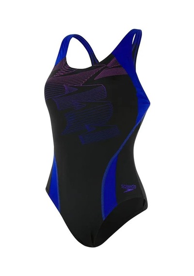Speedo Boom Kadın Yüzücü Mayosu Siyah