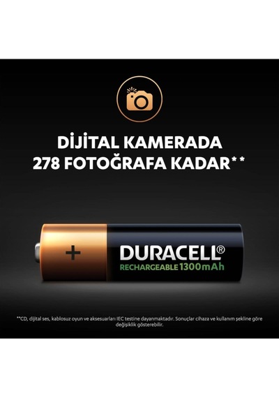Duracell Şarj Edilebilir Aa 1300 Mah Piller 2 Li Paket
