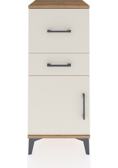 Hyperion Komodin 2 Çekmeceli Tek Kapaklı 44x44x106 Çam-aytaşı Çam