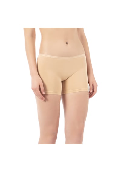 Özkan Underwear Özkan 0412 Kadın Likralı %95 Pamuklu Süprem Esnek Rahat Boxer Şort Tayt Ten