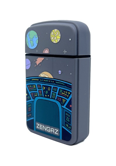 Zengaz Cool Tasarım Jet Alev Çakmak - Galactic Grey Gri