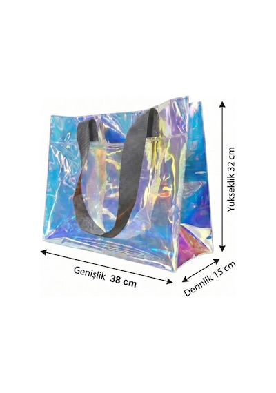 Rm Promosyon R&m Promosyon Su Geçirmez Şeffaf Pvc Kadın Plaj Ve Omuz Çantası - Hologram 7 Farklı Sap Rengi Seçeneği Hologram - Gri Sap Hologram - Gri Sap Rm Promosyon R&m Promosyon Su Geçirmez Şeffaf Pvc Kadın Plaj Ve Omuz Çantası - Hologram 7 Farklı Sap Rengi Seçeneği Hologram - Gri Sap Hologram - Gri Sap