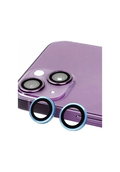 Apple İphone 14 Raze Metal Kamera Lens - Mavi Belirtilmemiş