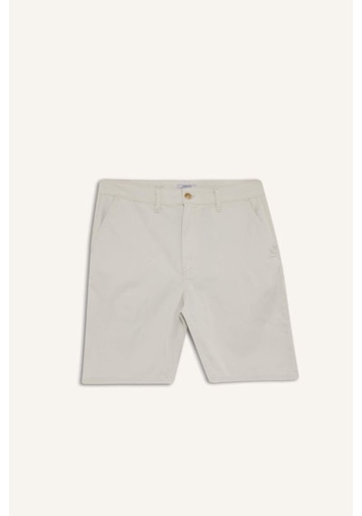 Defacto %100 Pamuk Regular Fit Bermuda Şort E1231ax25smgr492 Gri