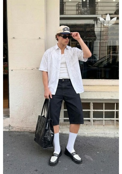 Vamos Oversize Yıkamalı Poplin Gömlek Ekru
