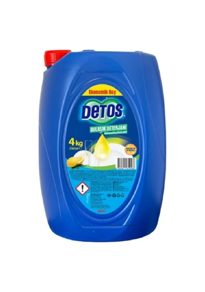 Detos Limon Kokulu Bulaşık Deterjanı 4000 Ml