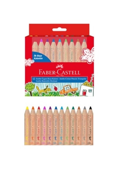 Faber-castell Okul Öncesi Jumbo Boyama Seti 6 Parça Renkli Eğlenceli Boyama