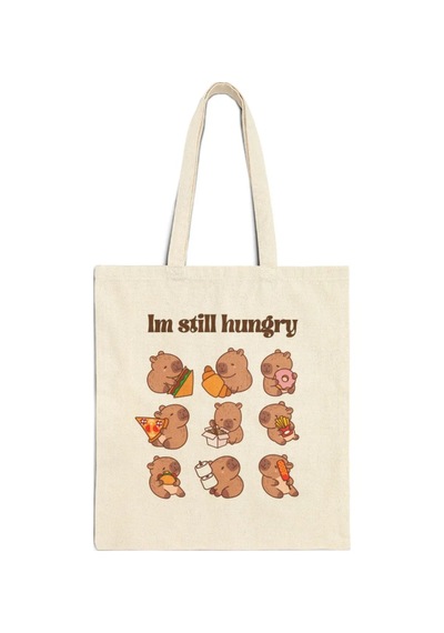 Capybara Im Still Hungry Bez Çanta Krem