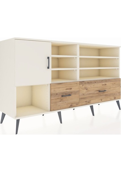 Hyperion Konsol 8 Raflı 2 Çekmeceli Tek Kapaklı 176x44x99 Aytaşı Aytaşı-aytaşı/çam Hyperion Konsol 8 Raflı 2 Çekmeceli Tek Kapaklı 176x44x99 Aytaşı Aytaşı-aytaşı/çam