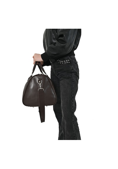 My Free Bag Gk Kahverengi Deri Unisex İş, Seyehat, Spor İçin El Çantası / Valizi Kahverengi