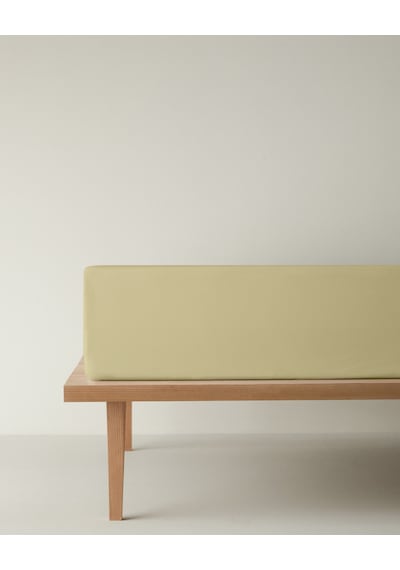 English Home Novella Premium Pamuklu Tek Kişilik Lastikli Çarşaf 100x200 Cm Açık Sarı