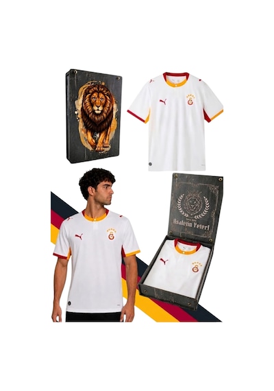 Gs Frm 042 785002 Galatasaray Orjinal Lisanslı Puma 2026/2027 Alternatif Beyaz Forma Uv Kutu Hediyeli