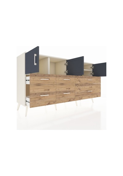 Kronos Konsol 4 Raflı 6 Çekmeceli 4 Kapaklı 176x59x99 Aytaşı-antr Aytaşı-antrasit/çam Kronos Konsol 4 Raflı 6 Çekmeceli 4 Kapaklı 176x59x99 Aytaşı-antr Aytaşı-antrasit/çam