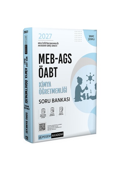 Pegem 2027 Öabt Meb-ags Kimya Öğretmenliği Soru Bankası Çözümlü Pegem Akademi Yayınları
