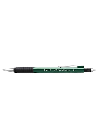 Faber-Castell Grip 1345/47 Versatil Kalem, 0.7 mm, Koyu Yeşil, Ergonomik Tutuş, Yaylı Uç, Uzun Silgi