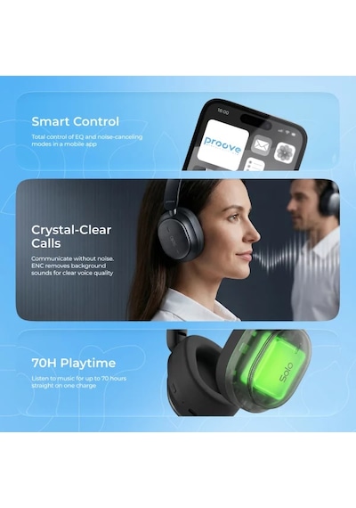 Proove Solo Bluetooth 6.0 Kulak Üstü Kulaklık