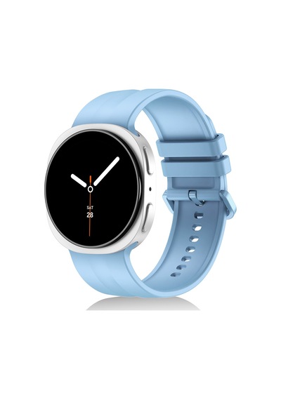 Lexroo Galaxy Watch 9 40mm Krd-159 22mm Silikon Kordon - Açık Mavi