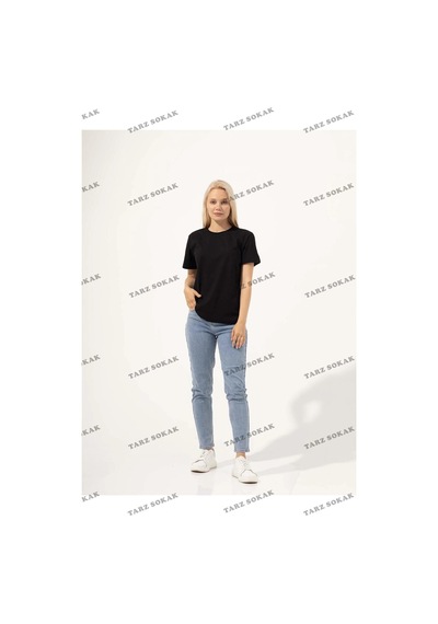 Tarzsokak Kadın Slim Tshirt Siyah