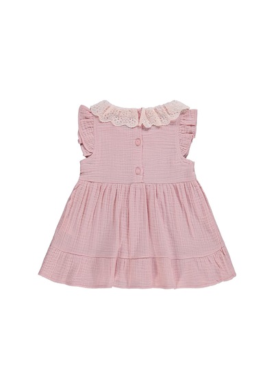 Civil Baby Yaka Dantelli 6-18 Ay Elbise - Pudra SOMON