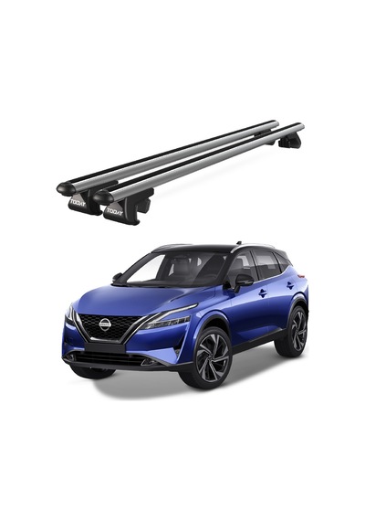 Venüs Nissan Qashqai J11 2014-2020 Uyumlu Gri Ara Atkı Port Bagaj Tavan Barı