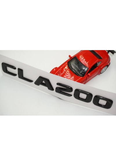 CLA 200 Bagaj Parlak Siyah ABS 3M 3D Yazı Logo