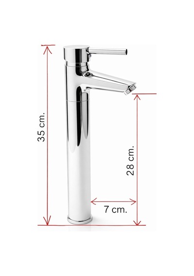 Nuss Lilyum Plus Yüksek Lavabo Bataryası Krom-n-9211 Krom