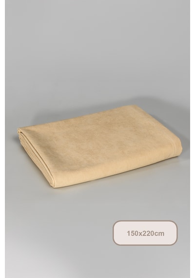 Elart Soft Kadife Masa Örtüsü Dikdörtgen 150x220 Cm Bej Bej