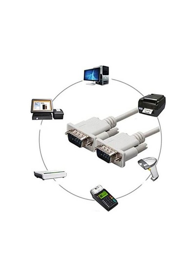 Rs232 Db9 9 Pin Serial Comport Erkek Erkek Kablo - 1.5M