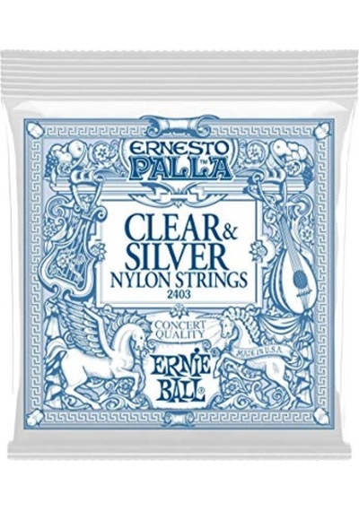 Ernie Ball Clear Silver Klasik Gitar Teli