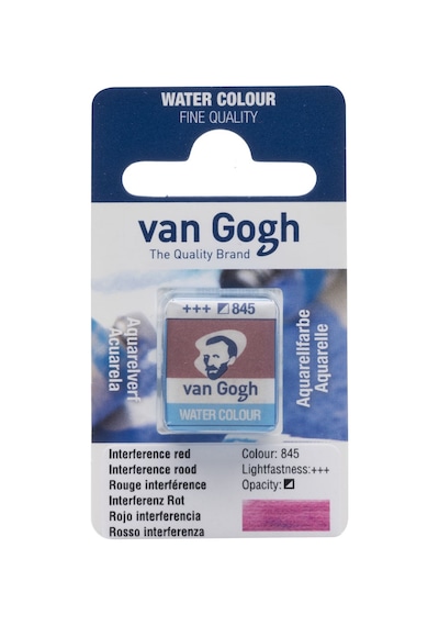 Van Gogh Watercolour Pan Interference Red 845 Çok Renkli