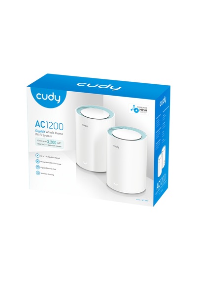Cudy M1300 2-pack - Ac1200 Wi-fi Gigabit Mesh Solution