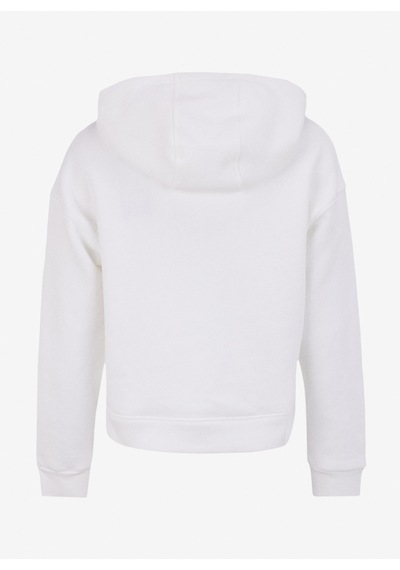 Mustang Ekru Kadın Kapüşon Loose Fit Düz Sweatshirt M4wl-swt-1936