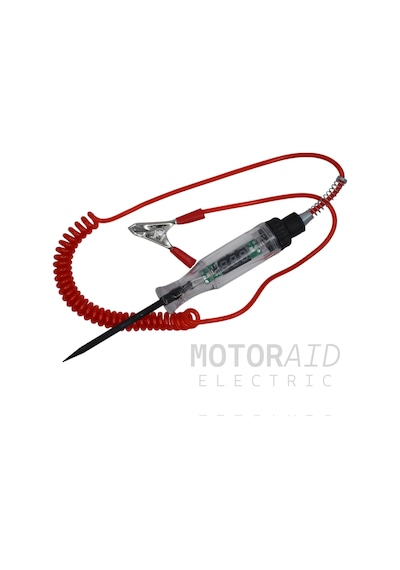 12v 24v + - Oto Elektrik Kontrol Kalemi Voltmetreli Test Cihazı Spiral Kablolu Oto Test Kalemi