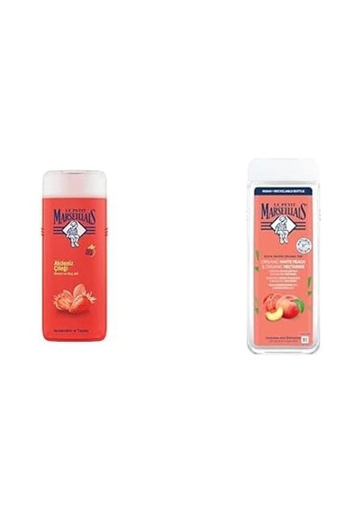 Le Petit Marseillais Duş Jeli Organik Akdeniz Çileği 400 Ml +le Petit Marseillais Duş Jeli Şeftali Ve Nektarin 400 Ml Diğer