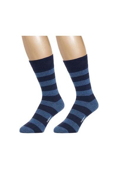 Ozzy Socks 3 Çift Dikişsiz Erkek Penye Pamuklu 4 Mevsim Çorap Dayanıklı Topuk Burun Lacivert
