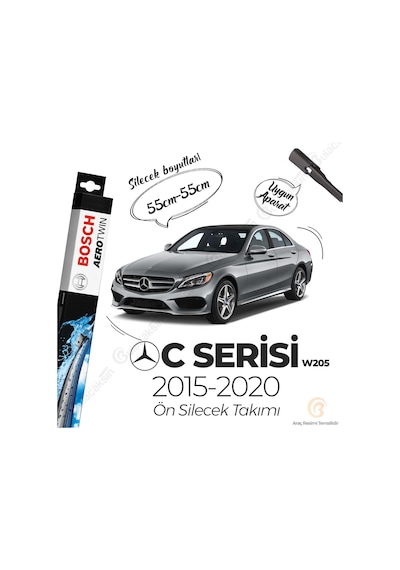 Mercedes C W205 Muz Silecek Takımı 2015-2020 Bosch Aerotwin