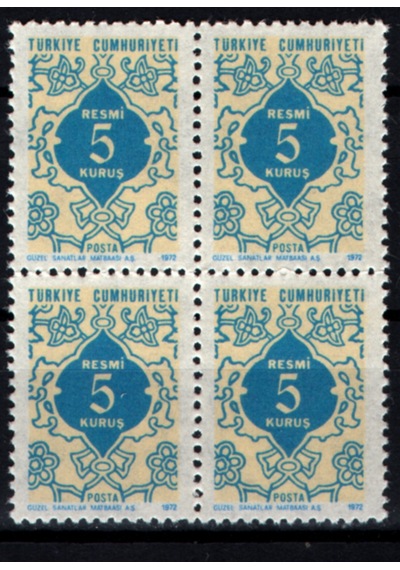 1972 Resmi Pul 5 Kuruş Tp0765 İsfila R139  Teşhir Ürün