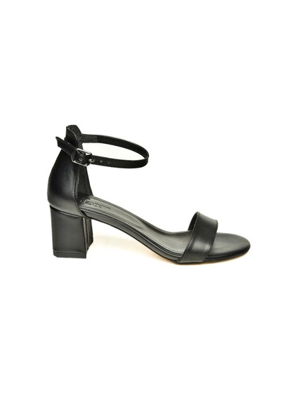 Fox Shoes U578451009 Siyah Kalın Topuklu Kadın Ayakkabı Siyah